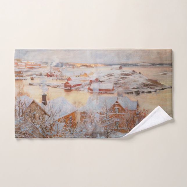 Conjunto De Toalhas Albert Edelsense - Dia de dezembro (Toalha de mão)