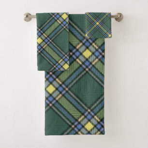 Conjunto De Toalhas Alberta Canada Provincial Tartan