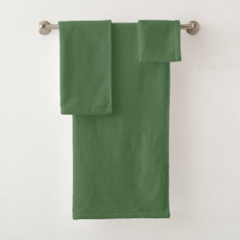Conjunto De Toalhas Alcachofra verde (cor sólida) 