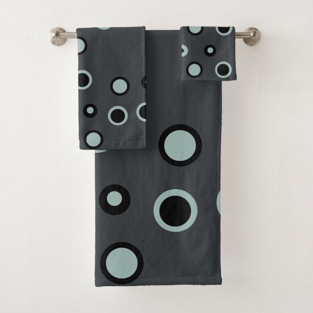 Conjunto De Toalhas Alcatrões e pontos de Cinza (Insitu)