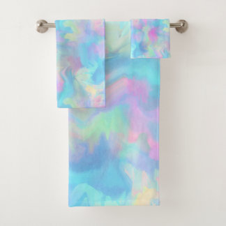 Conjunto De Toalhas Algodão doce Marble