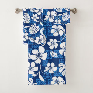 CONJUNTO DE TOALHAS ALOHA SEXTA-FEIRA (AZUL)