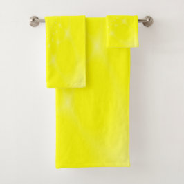 Conjunto De Toalhas Amarelo Espelhado
