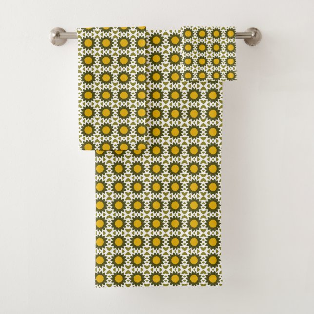 Conjunto De Toalhas Amarelo verde 192 (Insitu)