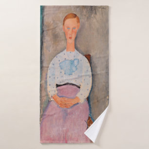 Conjunto De Toalhas Amedeo Modigliani - Garota com uma blusa Polka-Dot