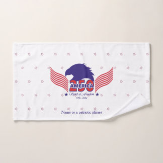 Conjunto De Toalhas América 250º- Espírito de Liberdade- Em Branco