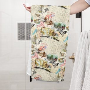 Conjunto De Toalhas Americana do vintage