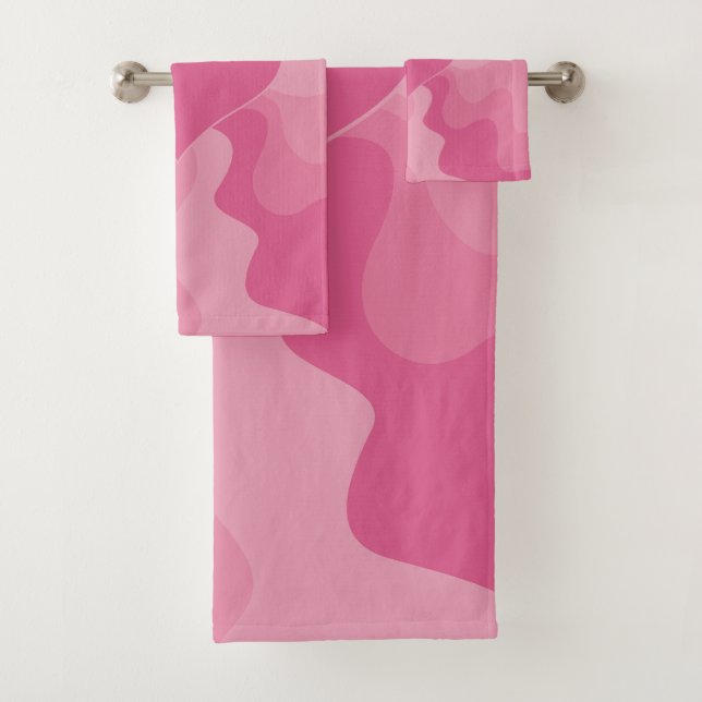 Conjunto De Toalhas Amor Coração - Rosa (Insitu)