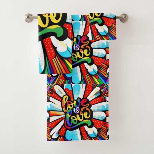 Conjunto De Toalhas Amor é Amor (Insitu)