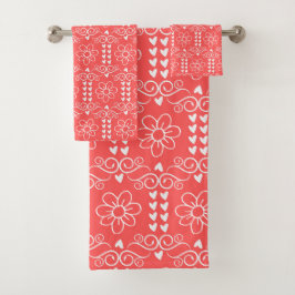 Conjunto De Toalhas Amor em Flor