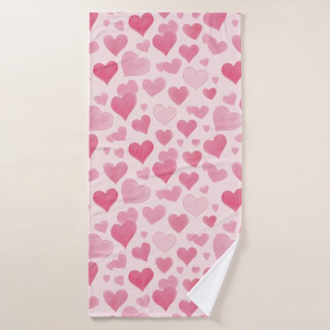Conjunto De Toalhas Amor Rosa (Toalha de Banho)