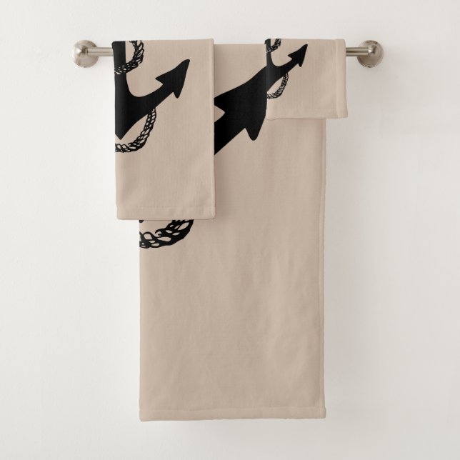 Conjunto De Toalhas ANCHOR náutico + ROPE | (Insitu)