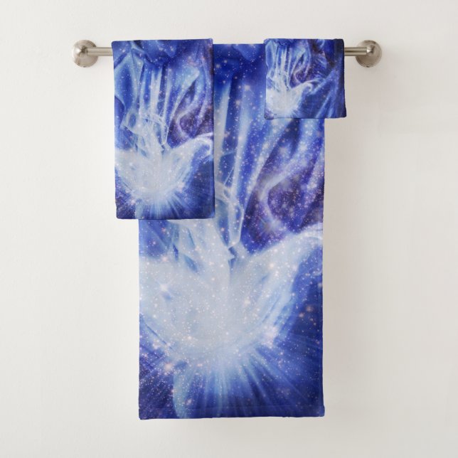 Conjunto De Toalhas Angel em azul (Insitu)