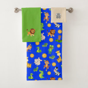 Conjunto De Toalhas Animais Africanos