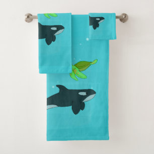 Conjunto De Toalhas Animais do mar