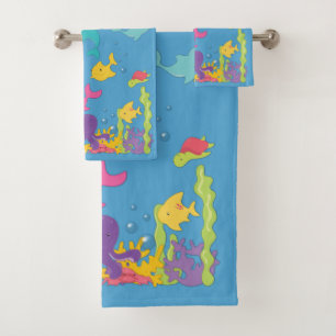 Conjunto De Toalhas Animais do Mar de Cúpula