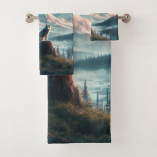 Conjunto De Toalhas Animais Selvagens ao Amanhecer