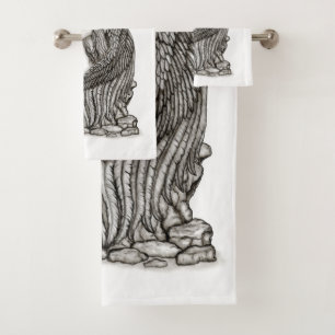 Conjunto De Toalhas Anjo dormindo na pedra
