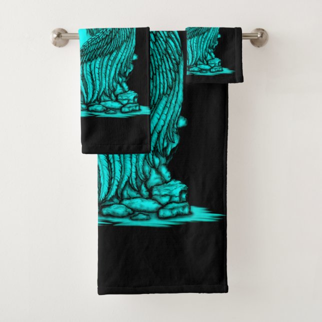 Conjunto De Toalhas Anjo dormindo na pedra (Insitu)