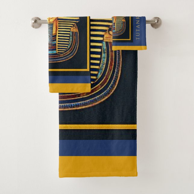 Conjunto De Toalhas Antigo Faraó Egípcio Tutankhamun (Insitu)