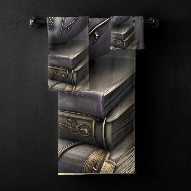 Conjunto De Toalhas Antique Steampunk Cauldron | Pilha de Livros Ortog (Criador carregado)