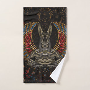 Conjunto De Toalhas Anubis - deus egípcio