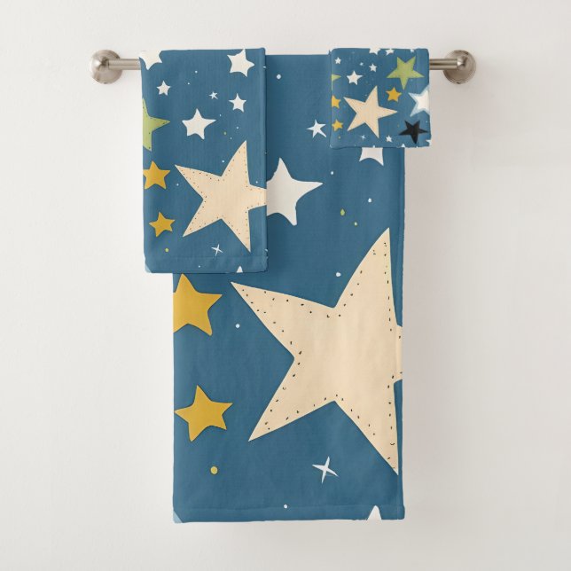 Conjunto De Toalhas Apenas Estrelas  (Insitu)