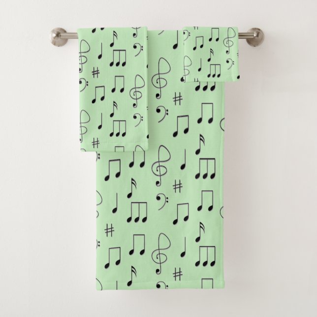 Conjunto De Toalhas Apenas Notado Verde (Insitu)