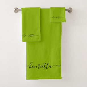 Conjunto De Toalhas Apple Green Bath Towels Elegante Na moda