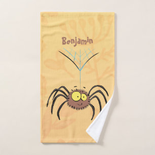 Conjunto De Toalhas Aranha de desenho animado engraçada fofa e felpuda