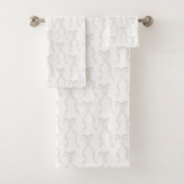 Conjunto De Toalhas Arco Branco rico Watercolor
