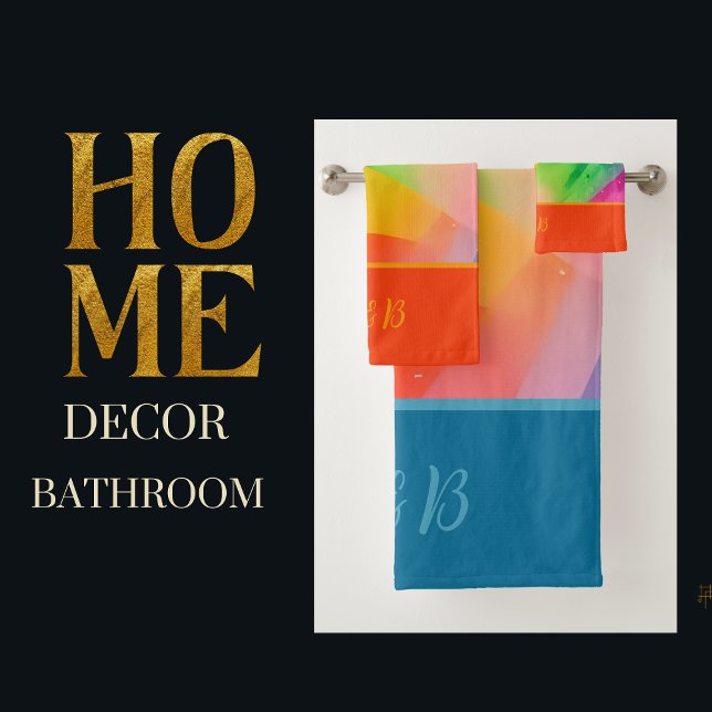 Conjunto De Toalhas arco-íris colorido lgbtq (Criador carregado)