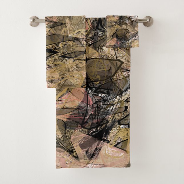 Conjunto De Toalhas Arco-Íris Cores Brilhantes Brilhante Girly Glam Co (Insitu)