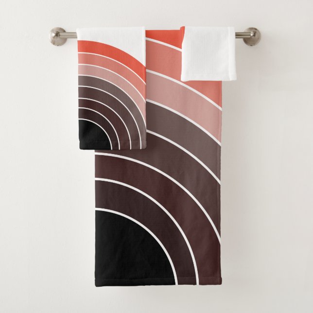 Conjunto De Toalhas Arco-Íris Laranja Castanho (Insitu)