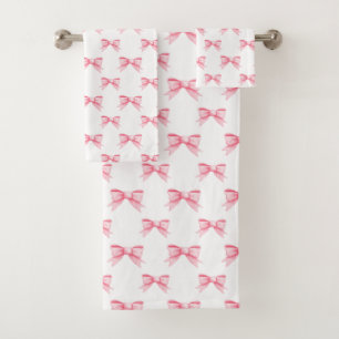 Conjunto De Toalhas Arcos cor-de-rosa Fitas Sem Fio Padrão