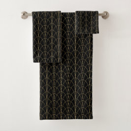 Conjunto De Toalhas Arcos Dourados Art Déco