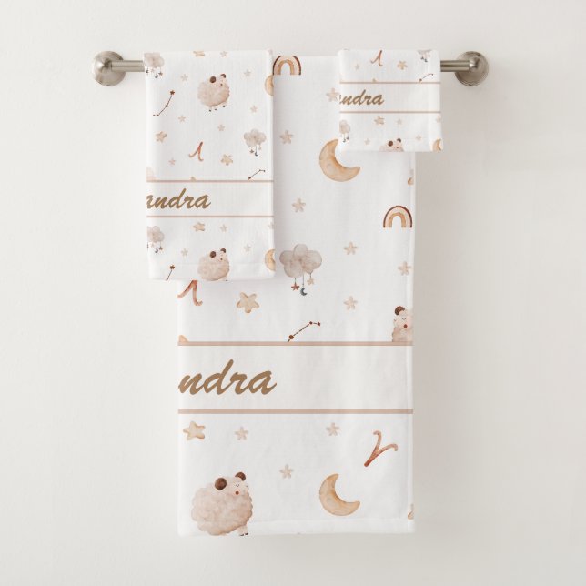 Conjunto De Toalhas Aries Baby Soft e Snuggly para Little Rams (Insitu)