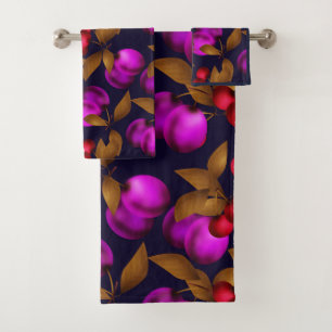 Conjunto De Toalhas Aromas frutas, de ameixa, de cereja