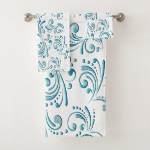 Conjunto De Toalhas Arquivo Azul