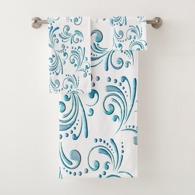 Conjunto De Toalhas Arquivo Azul (Insitu)