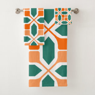 Conjunto De Toalhas Art Deco Mosaico