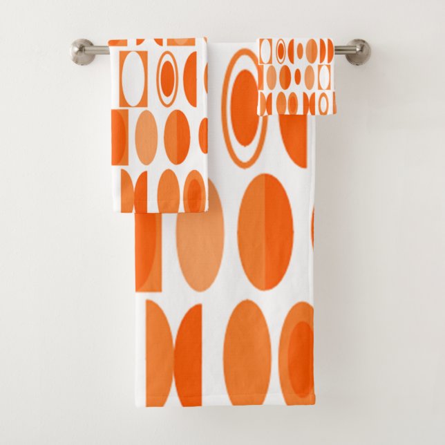 Conjunto De Toalhas Art Deco Oval (Insitu)