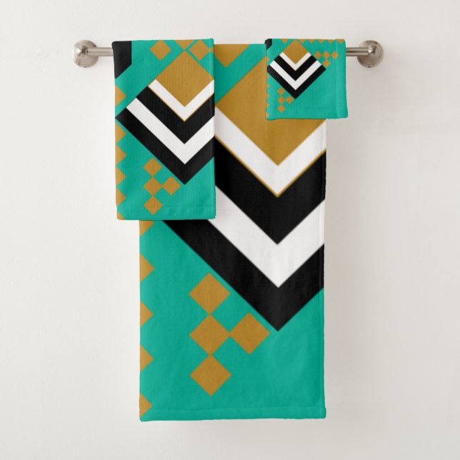 Conjunto De Toalhas Art Deco Quilt (Insitu)