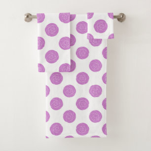 Conjunto De Toalhas Art Nouveau Mackintosh Rosas Retro-Floral Rosa