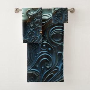 Conjunto De Toalhas Arte 3D da Mulher Moonlit