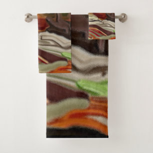 Conjunto De Toalhas Arte abstracta do sudoeste dos céus