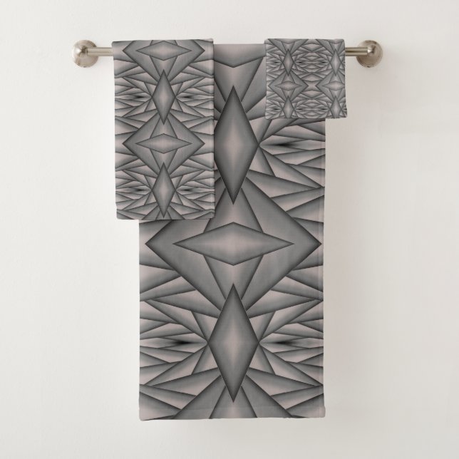 Conjunto De Toalhas Arte Abstrata Congelada no Tempo (Insitu)