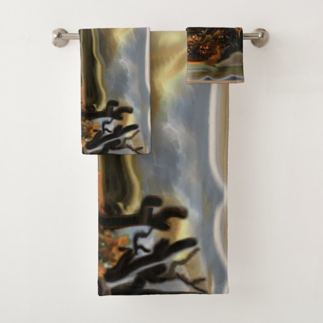 Conjunto De Toalhas Arte abstrata do sudoeste (Insitu)