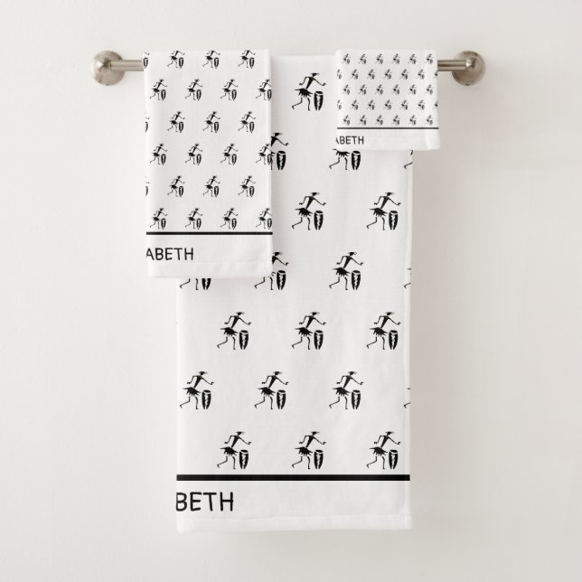 Conjunto De Toalhas Arte Africana, Dançarino Inspiracional Bonito (Insitu)