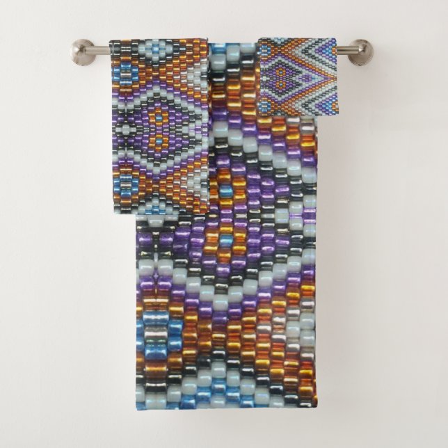 Conjunto De Toalhas Arte de Contas do Sudoeste (Insitu)